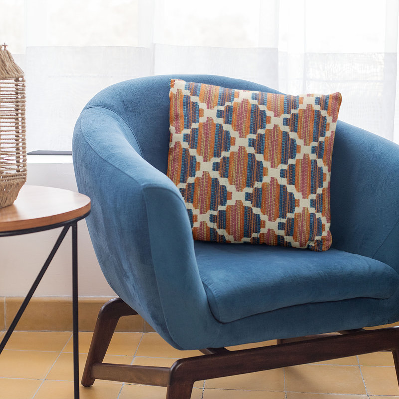 Lights Geometric Outdoor Reversible Throw Pillow, 12" x 20"