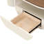 Table basse 48,03 po en métal blanc
