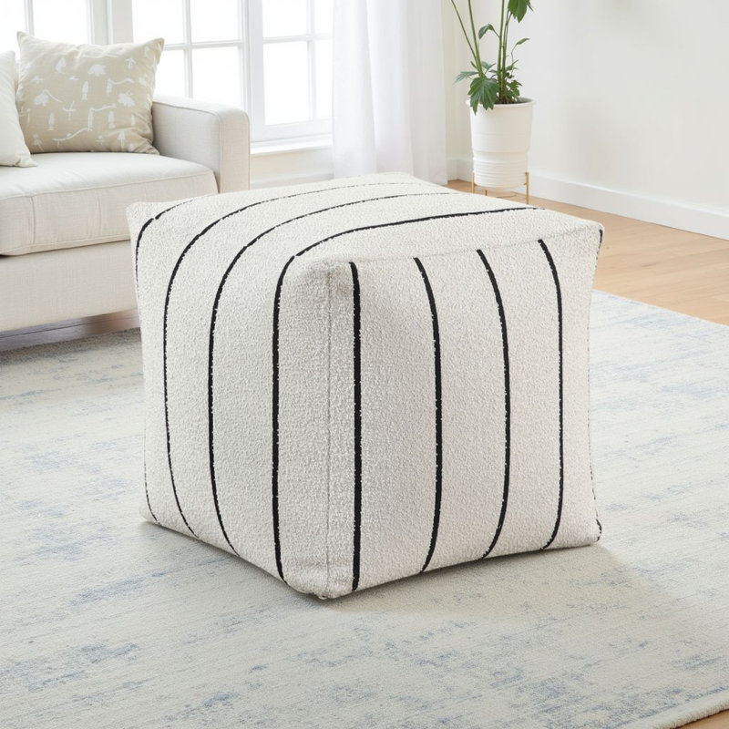 Pouf rembourré avec repose-pieds moderne, repose-pieds, repose-pieds antidérapant, fauteuil à billes, pouf assis 1 pièce （SEULEMENT OTTOMAN)