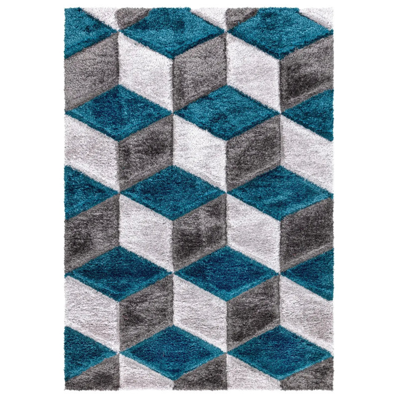 Large Shaggy Rugs Non Slip Living Room Hallway Fluffy Bedroom Carpet Mats, Rectangle 120 x 170 cm