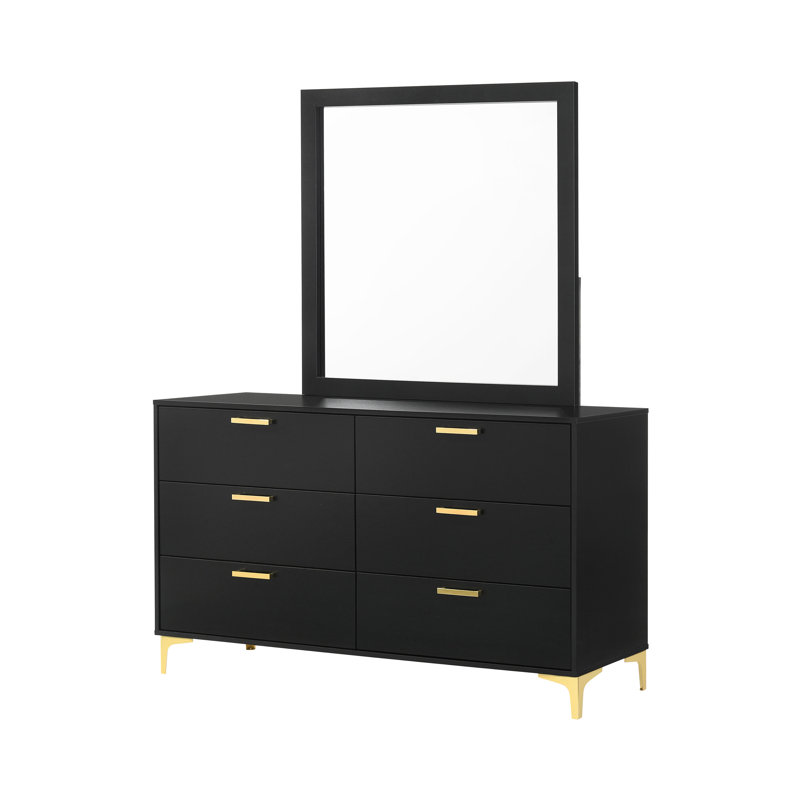 Commode 58,90 po avec miroir Modern Classics, White