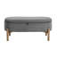 Banc de rangement à dessus relevable moderne et contemporain de 42 po Savarin-1177259859
