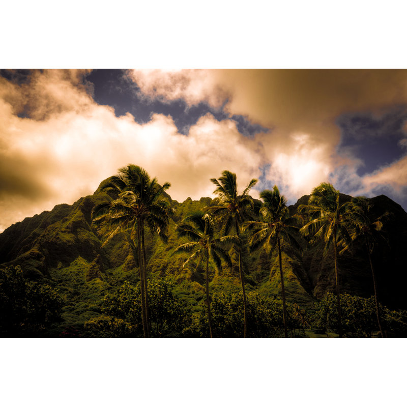 « ko’olau montagnes hawaii îlot », reproduction de photo sur toile tendue, H 9 po x l 12 po