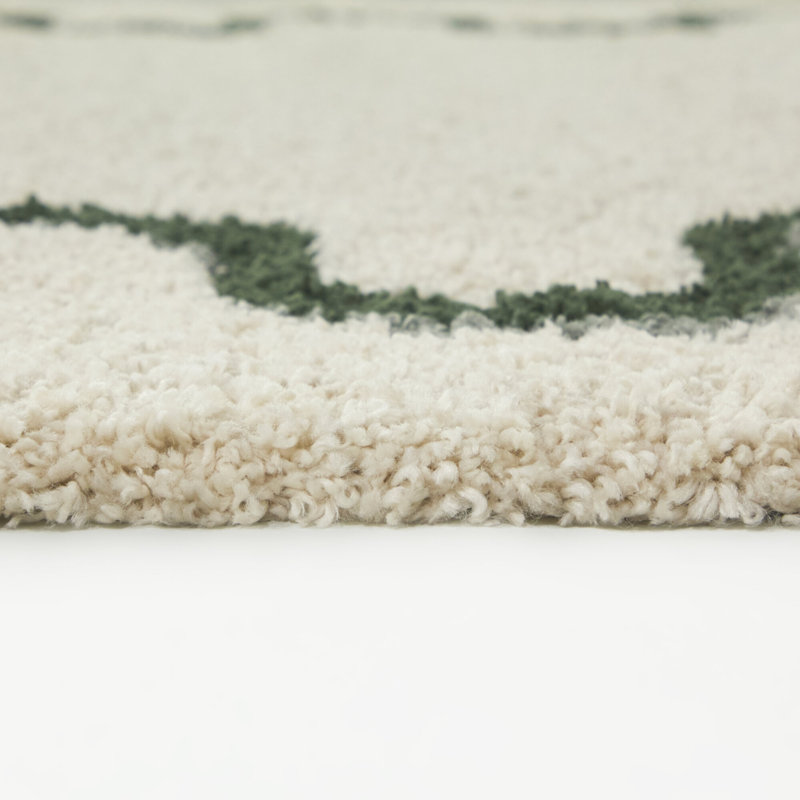 Tapis vert / bleu Binford, Rectangle 7 pi 10 po x 10 pi