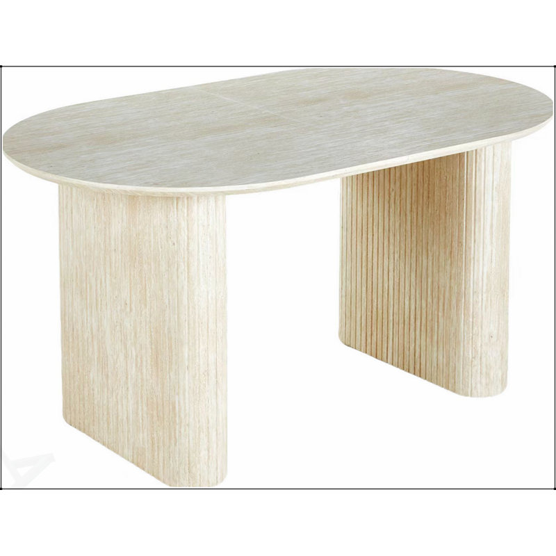 Système de pieds de table extensible et polyvalent pour les tables de salle à manger, de bureau et les tables basses avec plateau en panneau de fibres à densité moyenne