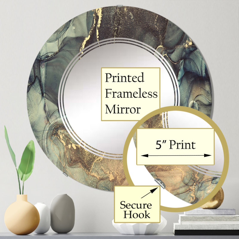 Circle Mirror, 24" x 24"