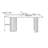 Semi-circular solid wood rock plate dining table-906454056