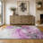 Premium Machine Washable Dream Shag ADS520 Watercolors Rug-496337571-496337575