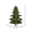 90'' H Green Realistic Fir Christmas Tree-195899881