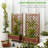 2 Robbie 48 in. Wood Planter Box & Diamond Lattice Trellis, with Drainage, Optional Wheels