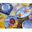 Blue Marble Check Melamine Large Platter