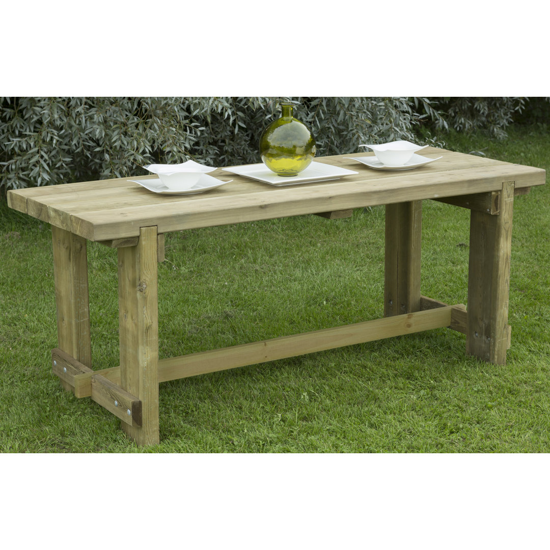 Rectangular Pine Outdoor Dining Table , cm W 70cm cm D