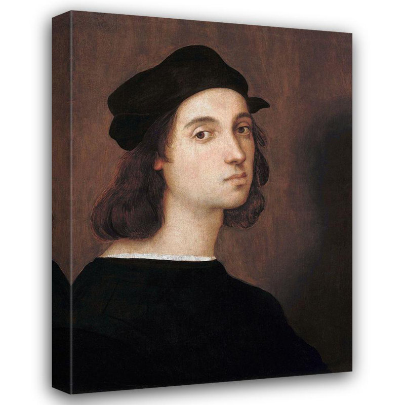 Art sur toile tendue avec galerie Astoria Grand Raphael, autoportrait 1506 63937, H 48 po x l 36 po