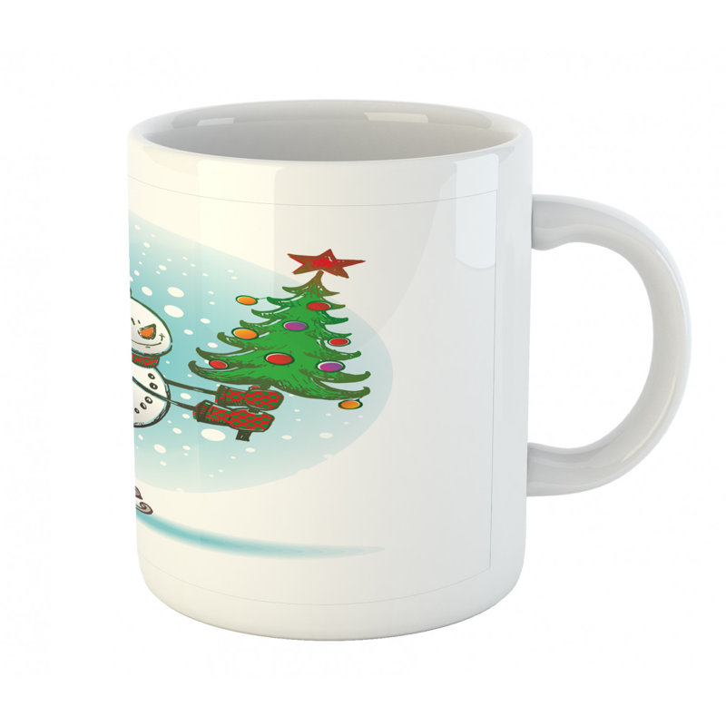 Grande tasse à café bonhomme de neige