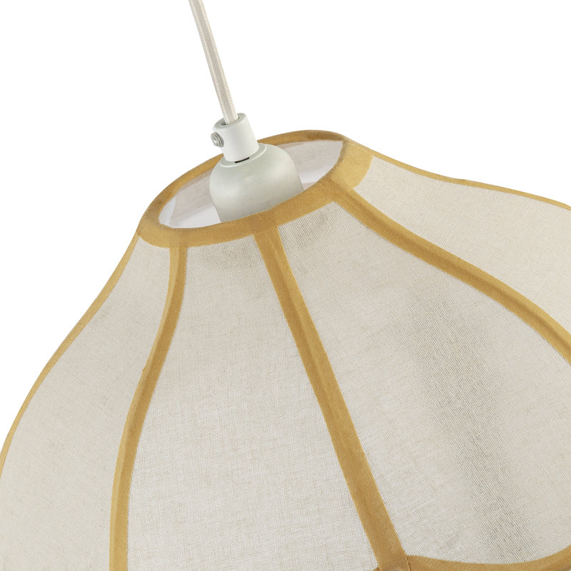 15cm H Fabric Empire Pendant Shade ( No Direct Attachment Method ) in Beige