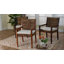 Bali & Pari Chabela 2-Piece Handwoven Seagrass Armchairs - Solid Mango Wood Frame Dining Chair With Woven Seat And Backrest, Rustic Boho Style Kitchen Or Dining Room Seating, Medium Brown