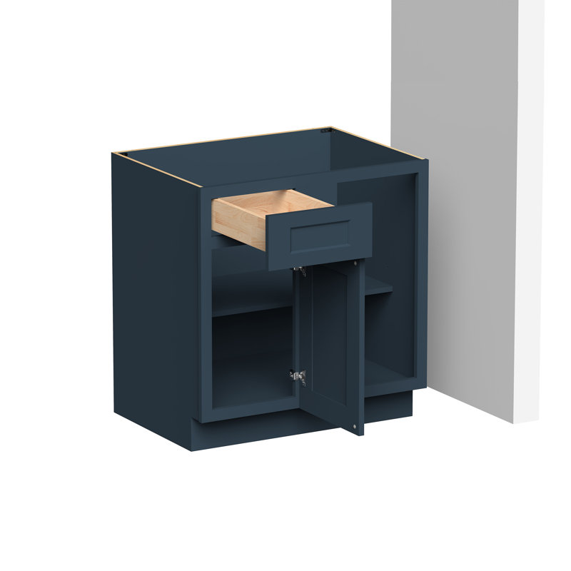 Armoire de coin de coin de cuisine prête à assembler l 33 po x P 24 po x H 34,5 po CASAINC