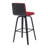 Fowey Biance Modern Swivel Counter Height or Bar Height Stool with Upholstered Seat and Wood Frame-381908574-381908577-381908576