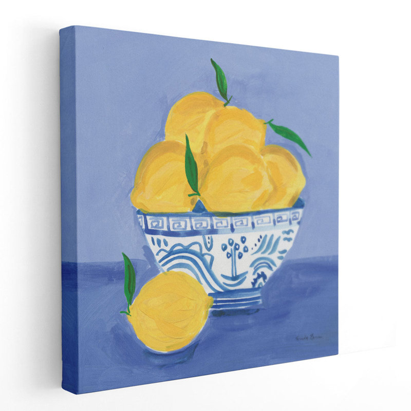 «Lemon Still Life», reproduction d'art sur toile, 24" H x 24" W
