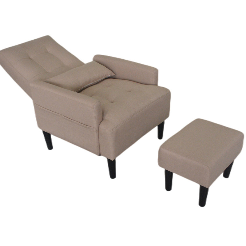 Canapé-lit et fauteuil Redde Boo Brown   Chaise simple Soft Leisure réglable en 5 angles avec canapé-lit (chaise)