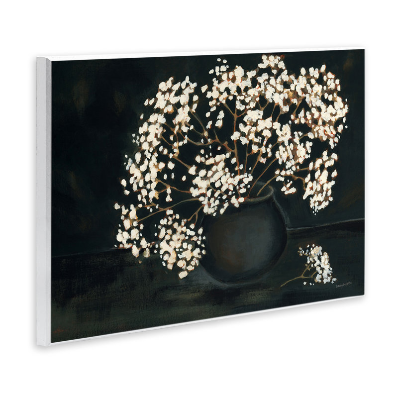 «Baby's Breath on Black» par Haley Knighten, H 10 po x l 15 po