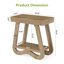 Table d'appoint à 2 niveaux, table de bout de salon en bois étroit pour les petits espaces-643791787