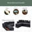 Sectional Sofa 93.7" L-Shaped Sofa Upholstered Sofa-1933759863