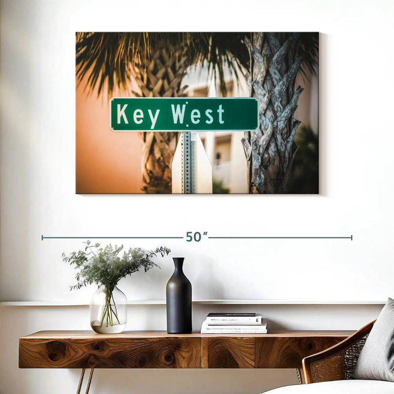 Key West Street Sign, 26" H x 39" W