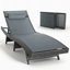 Chaise longue d'extérieur toutes saisons en osier-1635140707