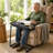 Adjustable Folding TV Tray Table, Tilt and Cup Holder