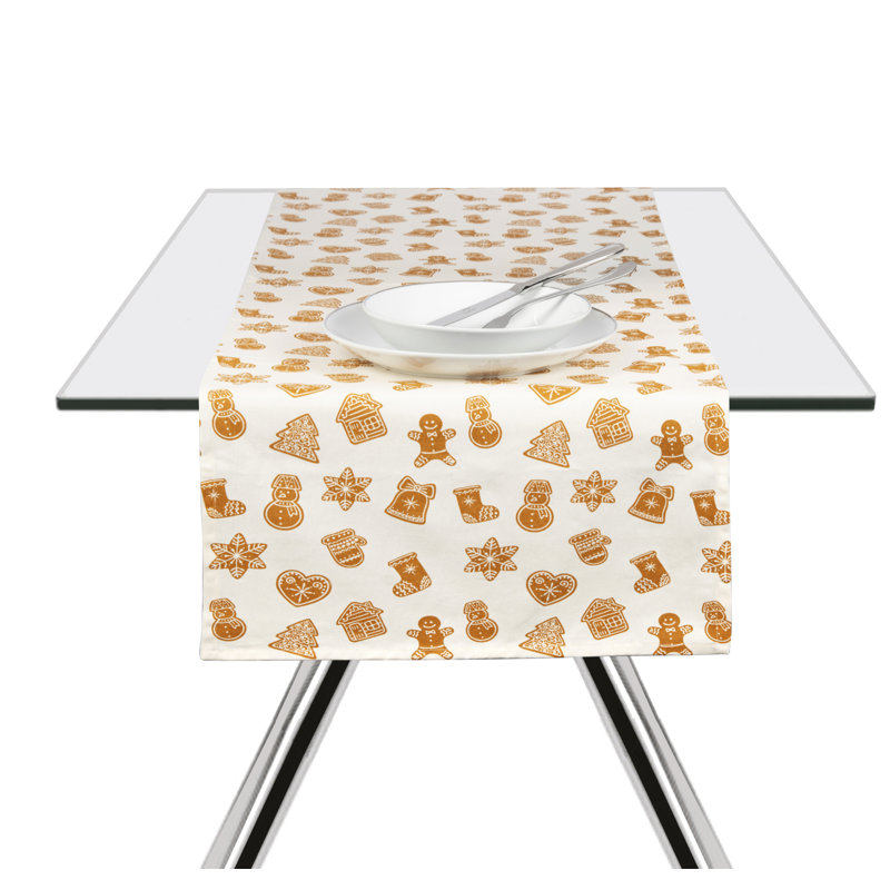 Excelsa table runner with napkins Wonderful Ginger cotton 45x140 cm multicolor