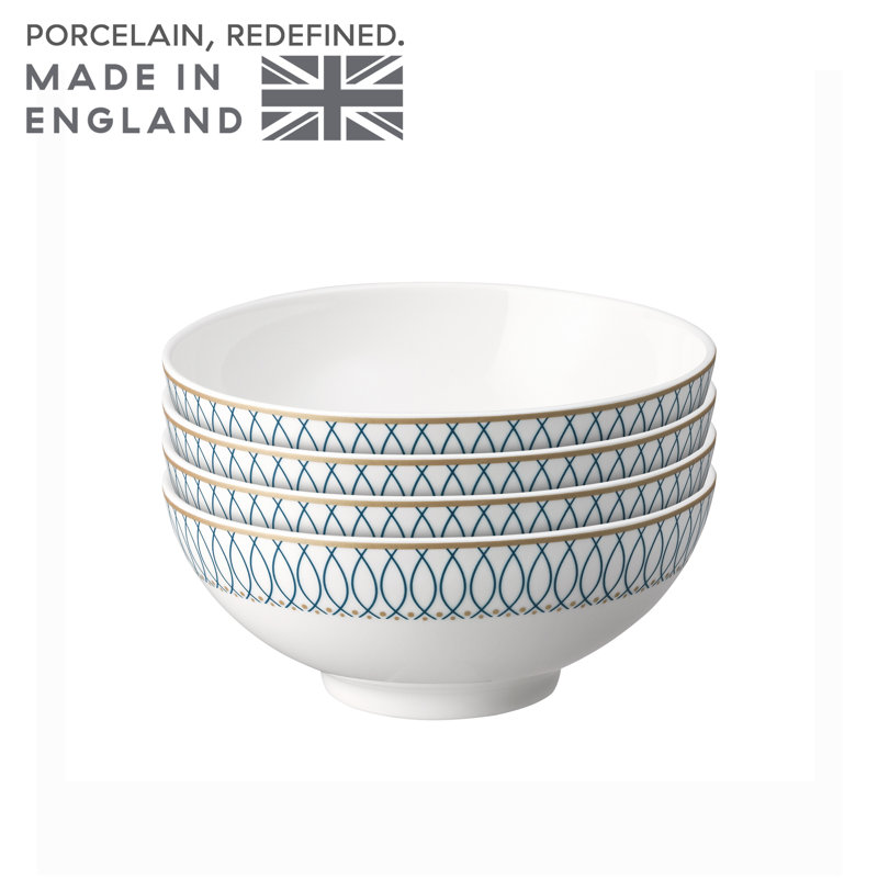 Ensemble de 4 bols à céréales en porcelaine