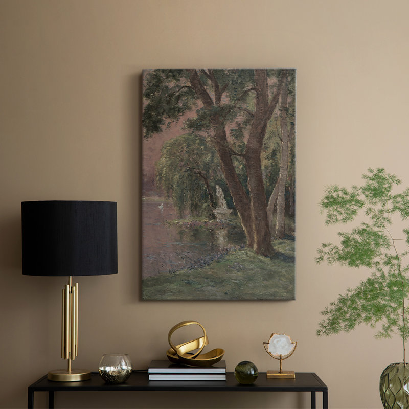 Paysage rétro CXV - galerie Cavas, H 18 po x l 12 po