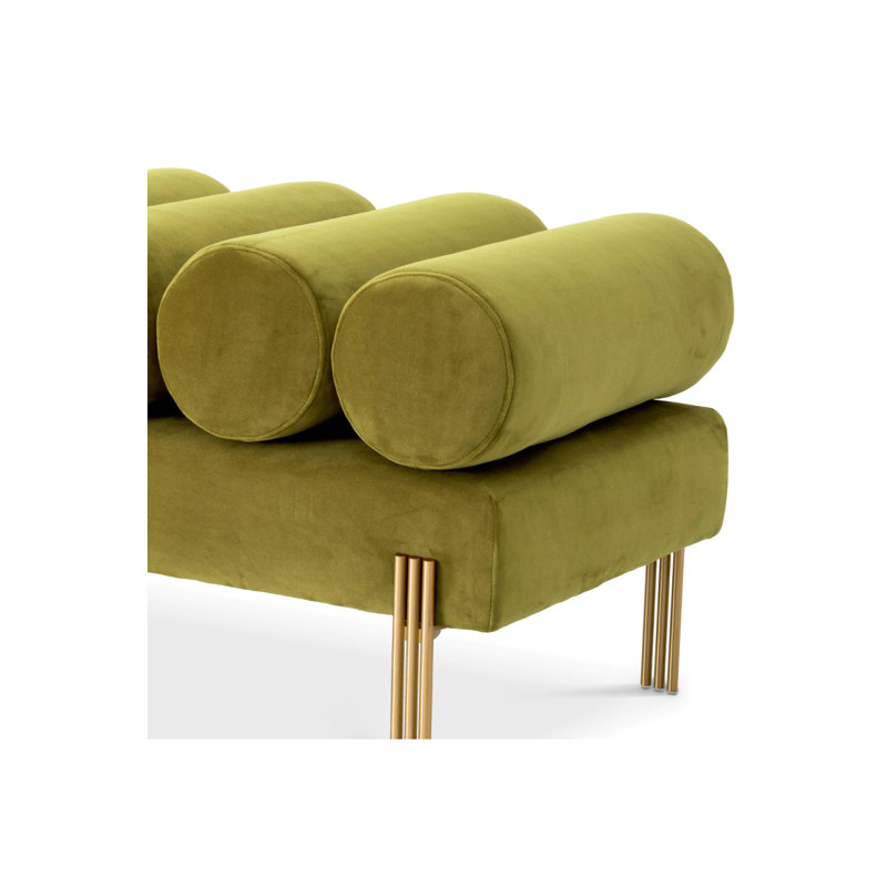 Oxley Upholstered Bench, Vintage Green
