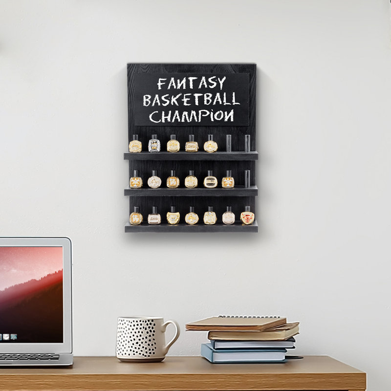 Coal Black Ring Wall Mounted Jewellery Holder