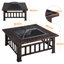  Steel Charcoal and Wood Burning Fire Pit-634748971-634748969