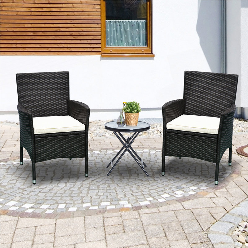 Chaises de jardin empilables, chaises de salle à manger en rotin
