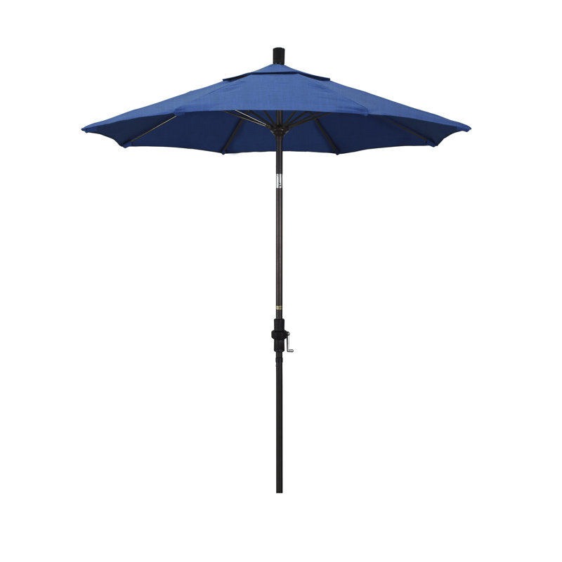 Parasol de marché 7,5 pi Brent, Toile Sunbrella® régate, Noir, noir, noir, noir