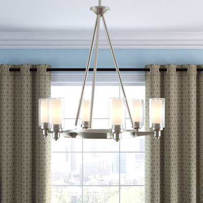 Circolo 6 - Light Wagon Wheel Chandelier