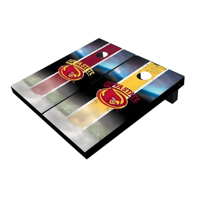 Planches de cornhole à rayures 2 'x 3' NCAA, Alternance, Cyclones de Iowa State