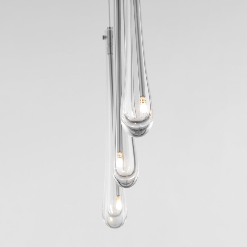 Luminaire suspendu à 3 lumières, Nickel satiné