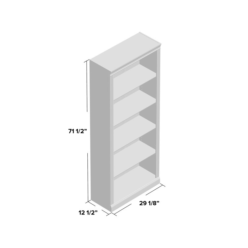 Raker Bookcase, Modern Gray