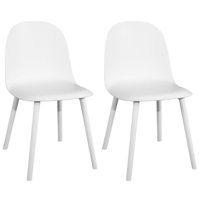 Modern Full PP Dining Chair, Mid Century Kitchen Chairs For Kitchen Dining Room & Living Room