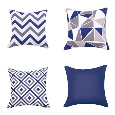 Batina Indoor / Outdoor Geometric Square Throw Cushion Cover