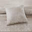 Édredon très grand taupe en chenille - 7 pièces avec et coussins décoratifs inclus-119384113