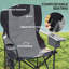 Outsunny Set of 2 Padded Folding Picnic Chairs with Cooler Bag-111154752
