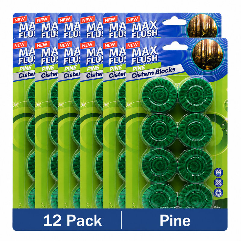 Toilet Cistern Blocks Multiple Fragrance Toilet Freshener Tablet 50G Automatic Toilet Care And Flush Colouring Block Pine Pack Of 6