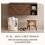 Armoire de salle de bain murale 36 po en noyer avec comptoir, sans lavabo