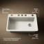 Riverby 33" x 22" x 9-5/8" Under-Mount Single-Bowl Kitchen Sink with Accessories-9975023