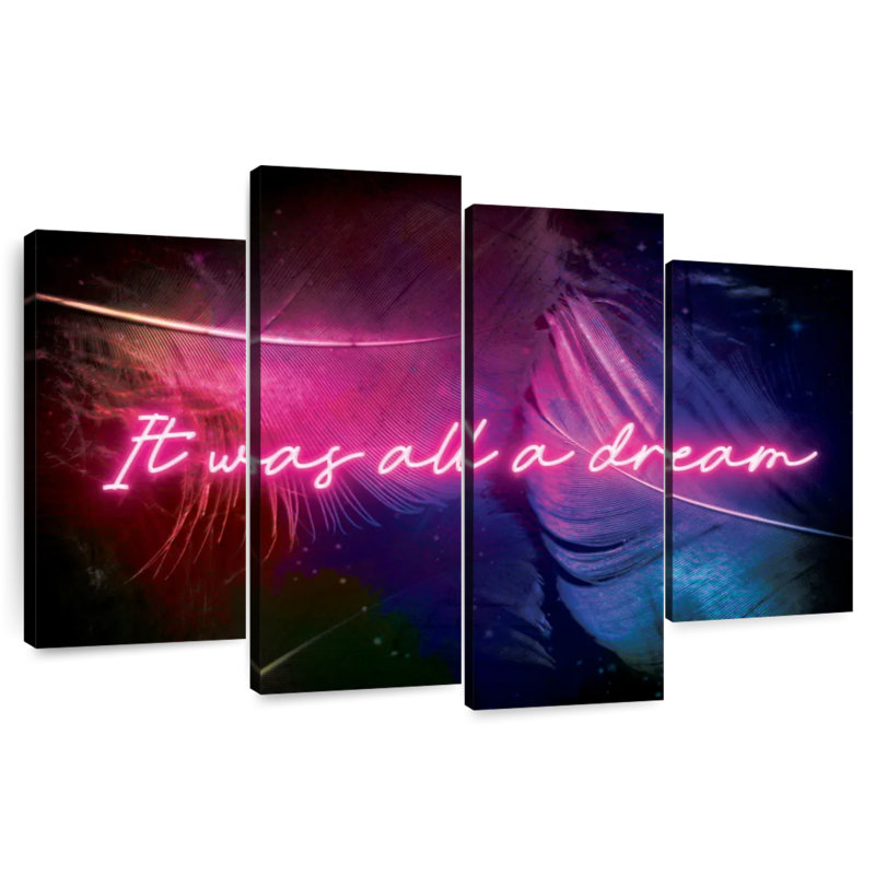 Tergel «It Was All A Dream», typographie, H 22 po x l 36 po